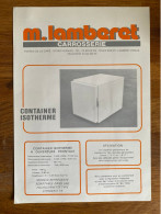 Catalogue - Brochure Citroën C15 - Container Isotherm Lamberet - Publicidad