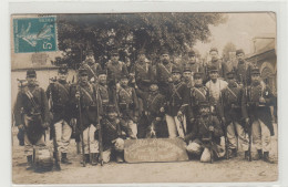 Carte Photo PIERRY Militaires Du155e Régiment D'Infanterie De Commercy Durant Les Révoltes Champagne Avril-mai-juin 1911 - Other & Unclassified