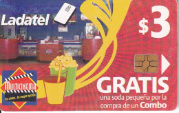 TARJETA DE EL SALVADOR DE $3 DE MULTICINEMA - El Salvador