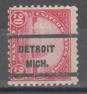 USA Precancel Vorausentwertungen Preo Locals Michigan, Detroit 567-236 - Precancels