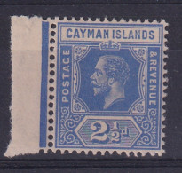 Cayman Islands: 1912/20   KGV    SG44   2½d  Bright Blue   MH - Cayman (Isole)