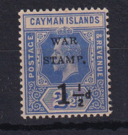 Cayman Islands: 1917   KGV 'War Stamp' OVPT  SG54   1½d On 2½d   MH - Kaimaninseln