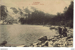 09 QUERIGUT Vers Ax Les Thermes Le Lac En 1915 L'Ariège N°21 VOIR ZOOM Hommes Avec Chien Dans La Neige VOIR DOS - Ax Les Thermes