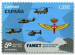 Espagne España 4974/75 Avion, Hélicoptère, Armée - Militaria