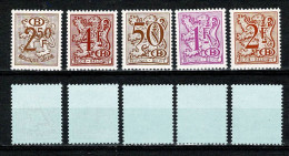 Belg. 1977, 1982 D / S 56 AP7**, 76 P7**, 82/84** MNH Blauwe Gom / Gomme Bleue - Nuovi