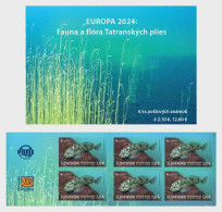 SLOVAKIA 2024 Europa CEPT. Underwater Fauna & Flora - Fine Booklet MNH - Nuovi