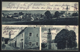 AK Moosbach / Oberpfalz, Strassenansicht, Wieskirche & Ortsansicht  - Autres & Non Classés