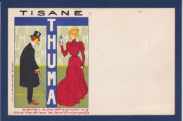 CPA Publicité Médecine Pharmacie Publicitaire Réclame Tisale THUMA Femme Woman Art Nouveau Circulée - Werbepostkarten