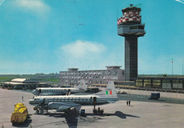 AEROPORTO "LEONARDO DA VINCI"  ROMA FIUMICINO - AEREI ALITALIA  - CARTOLINA  VIAGGIATA 1979 - Aerodrome