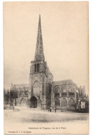 CPA 22 - TREGUIER (Côtes D'Armor) - Cathédrale De Tréguier, Vue De La Place, Coll. G.I.D. De Nantes - Tréguier