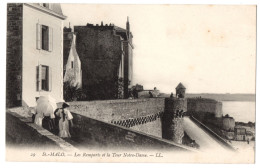 CPA 35 - SAINT MALO (Ille Et Vilaine) - 29. Les Remparts Et La Tour Notre-Dame - LL - Saint Malo