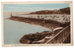 CPA 22 - SAINT QUAY PORTRIEUX (Côtes D'Armor) - 9. Vue Générale Du Port Et La Grande Jetée - A. B. - Saint-Quay-Portrieux