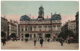 CPA 69 - LYON (Rhone) - Hôtel De Ville (animée) - Ed. Bricout Et Cie - Lyon 1