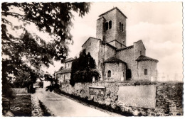 CPSM PF 71 - GOURDON (Saône Et Loire) - 1. Eglise (XIe S.) Monument Historique - Autres & Non Classés