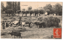 CPA 71  (Saône Et Loire) - La Fenaison (animée) - Située à DONZY Le National - Landbouw