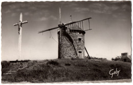 CPSM PF 22 - LANCIEUX (Côtes D'Armor) - 36. Le Moulin Et Le Calvaire - Lancieux