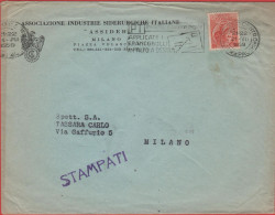 ITALIA - Storia Postale Repubblica - 1959 - 10 Antica Moneta Siracusana (isolato) - STAMPATI - Viaggiata Da Milano Per M - 1946-60: Poststempel