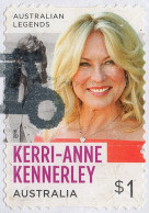 AUSTRALIA 2018 $1 Multicoloured, Legends Of TV Entertainment-Karri-Anne Kennerley Die-Cut Self Adhesive Used - Gebruikt