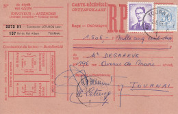 Belgique Carte De Récépissé - Covers