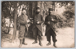 WW1 294, Carte Photo Bouillard, Vincennes Juin 1915, 3 Poilus Du 26e RI Régiment D'Infanterie  - Guerre 1914-18