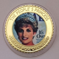 Pièce Médaille NEUVE Plaquée Or - Lady Diana Princesse Diana - Other & Unclassified