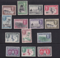 Nyasaland: 1945   KGVI - Pictorial Set   SG144-157   MH - Nyasaland (1907-1953)