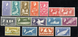 2946. SOUTH GEORGIA 1963 QUEEN ELIZABETH II DEFINITIVES,WHALES,PENGUINS. SG.1-15 MNH,VERY FINE AND VERY FRESH. - Islas Malvinas