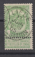 COB 56 Oblitération Centrale LIEGE EXPOSITION - 1893-1907 Wappen