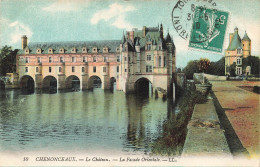 FRANCE - Chenonceaux - Vue Sur Le Château - La Façade Orientale - L L - Colorisé - Carte Postale Ancienne - Chenonceaux