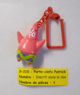 Kinder - Bob L'éponge Les Objets, Octobre 2005 - Porte-clefs Patrick - S 210 - Sans BPZ - Montables