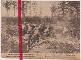 Oorlog Guerre 14/18 - Front, Machinegeweer, Mitrailleuses - Orig. Knipsel Coupure Tijdschrift Magazine - 1918 - Ohne Zuordnung