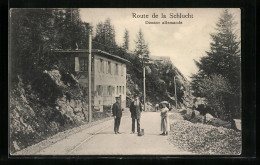 AK Route De La Schlucht, Douane Allemande  - Aduana