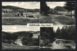 AK Böbrach /Bay. Wald, Böbrach-Mühle, Regenpartie Und Rotbach-Muhrsteg  - Regen