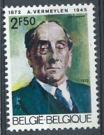 BELGIQUE -neuf-1972 - YT N°1620- 100e Anniv De La Naissance De D'Auguste Vermeylen - Unused Stamps