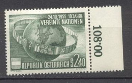 Autriche 855 * * TB Cote 24 Euro Nations Unies - Unused Stamps