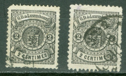 Luxembourg Michel 38 A Et B Ob Second Choix Voir Scans Et Description - 1859-1880 Armoiries