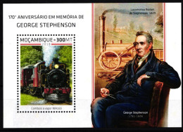 Mocambique Block 1407 Postfrisch Eisenbahn #HE917 - Mozambico