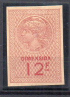 !!! FISCAL, DIMENSION N°73b NEUF * SIGNE CALVES - Timbres