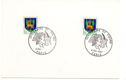 ECRIVAIN / BEAUMARCHAIS = 75 PARIS 1967 = CACHET Illustré = CENTENAIRE FIGARO - Schrijvers