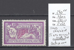 France - Yvert 240** - Merson 3 Francs - Trés Bien Centré - 1900-27 Merson