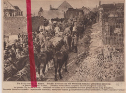 Oorlog Guerre 14/18 - Templeux Bombardé, Soldats Allemands - Orig. Knipsel Coupure Tijdschrift Magazine - 1918 - Non Classificati