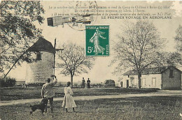 LES PIONNIERS DE L'AIR - Aviateur H.Farman Ce Rend Du Camp De Chalon à Reinms. Le Premier Voyage En Aéroplane - Altri & Non Classificati