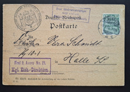 Dienst 1903, Eisenbahn Direktion Postkarte Mi 3 Elberfeld 9.1. Sehr Frühes Datum - Officials