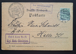 Dienst 1903, Eisenbahn Direktion Postkarte Mi 3 Elberfeld 9.1. Sehr Frühes Datum - Oficial