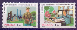 Poland 1984 Mi 2937-2938 Fi 2789-2790 MNH  (ZE4 PLD2937-2938) - Police - Gendarmerie