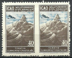 Turkey; 1950 ICAO Regional Congress 40 K. ERROR "Partially Imperf." - Nuovi