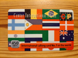 Prepaid Phonecard USA, Center International Phone - Flag - Other & Unclassified