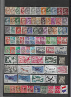 Lot De 2 Pages De Timbres De France Et Divers N**/*/obliteres Etats Divers Dont Ttb ..a Reclasser - Collections