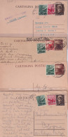 1947 N. 4 INTERI POSTALI Con Francobolli Aggiunti - Marcophilia