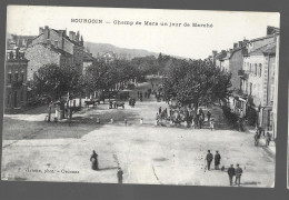 Bourgoin, Champ De Mars Un Jour De Marché (13517) - Bourgoin